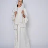 Premium crepe abaya with a matching sheila