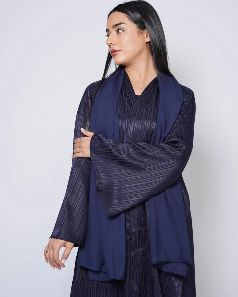 Premium crepe abaya with a matching sheila