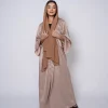 Premium crepe abaya with a matching sheila
