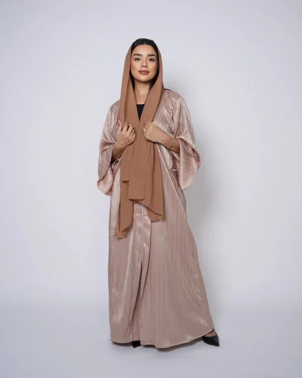 Premium crepe abaya with a matching sheila