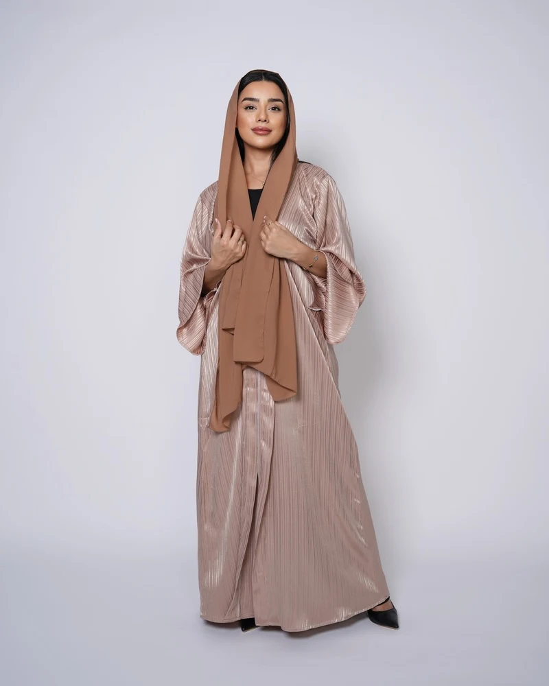 Premium crepe abaya with a matching sheila