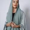 Premium crepe abaya with a matching sheila