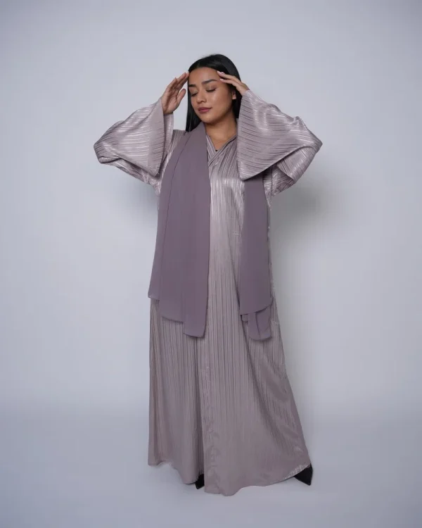 Premium crepe abaya with a matching sheila