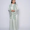 Premium silk abaya with a matching sheila