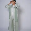 Premium silk abaya with a matching sheila