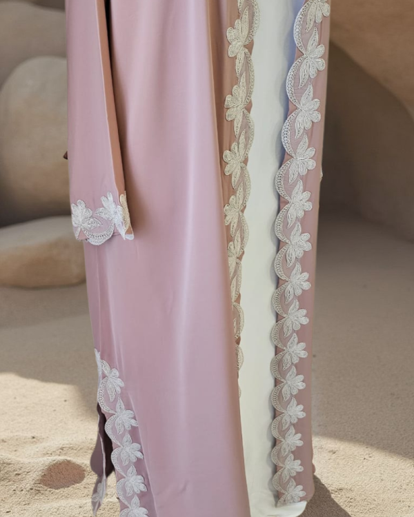 LAce abaya made in premium nada fabric