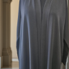 Premium nada fabric abaya with jacqard fabric at the back and sleeves