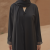 Premium nada fabric abaya with lace detail