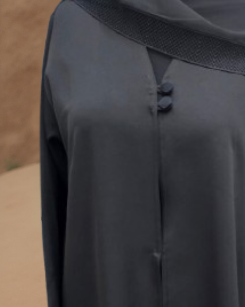 Premium nada fabric abaya with lace detail