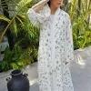 Noor Prints Abayas Made In UAE in Chiffon with a matching chiffon Sheila