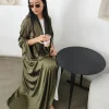 Noor Luxe premium silk Abayas Made In UAE with a matching Sheila