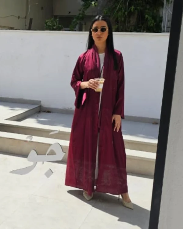 Noor Luxe premium silk Abayas Made In UAE iwith a matching Sheila