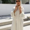 Noor Luxe premium silk Abayas Made In UAE iwith a matching Sheila