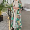 Noor Prints Abayas Made In UAE in Chiffon with a matching chiffon Sheila