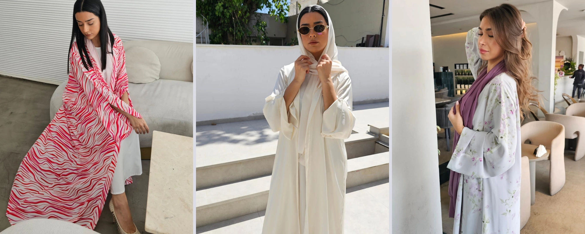 Noor Abayas Made In UAE in Premium silk and chiffon fabrics with a matching chiffon Sheila