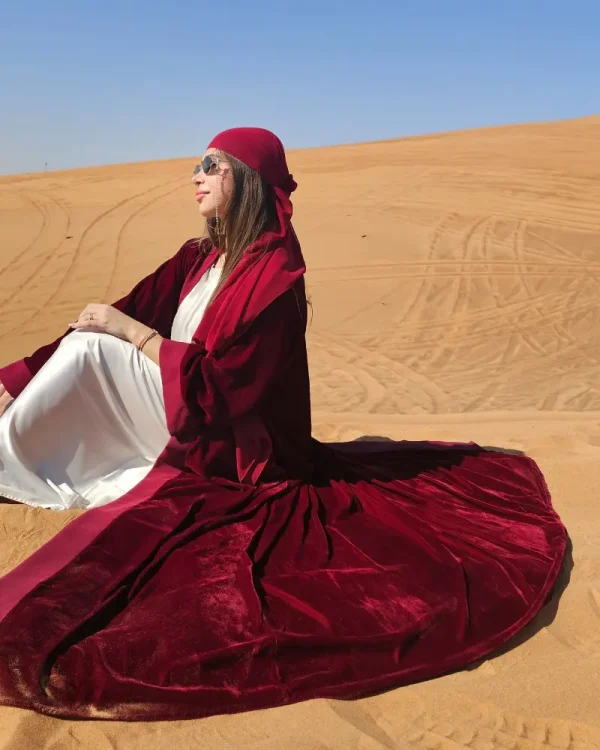 Noor velvet collection made from premium light weight velvet fabric and matching chiffon sheila