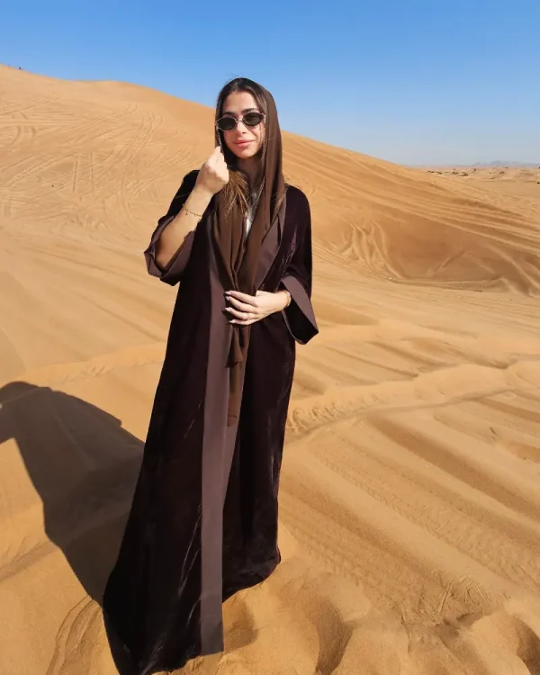 Noor velvet collection made from premium light weight velvet fabric and matching chiffon sheila